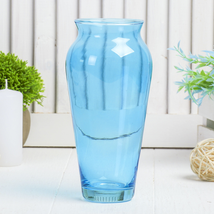 Ваза "Весна" голубая, 0,65 л