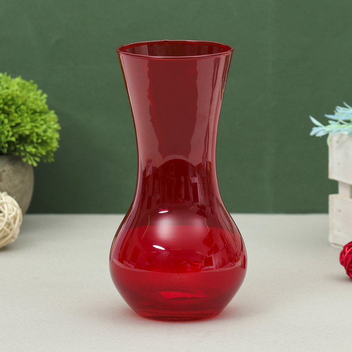 Ваза "Весна" красная, 0,67 л