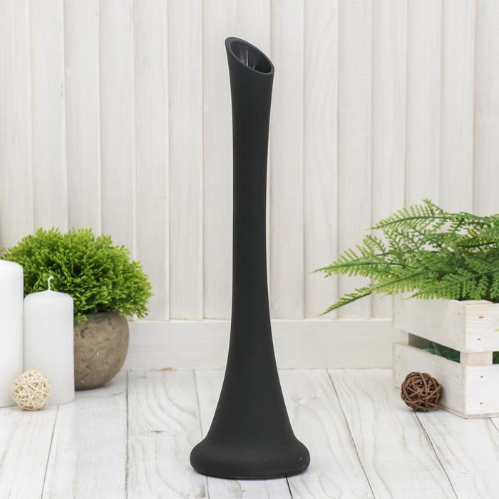 Ваза "Пять вечеров" чёрная, матовая, фристайл, 0,45 л