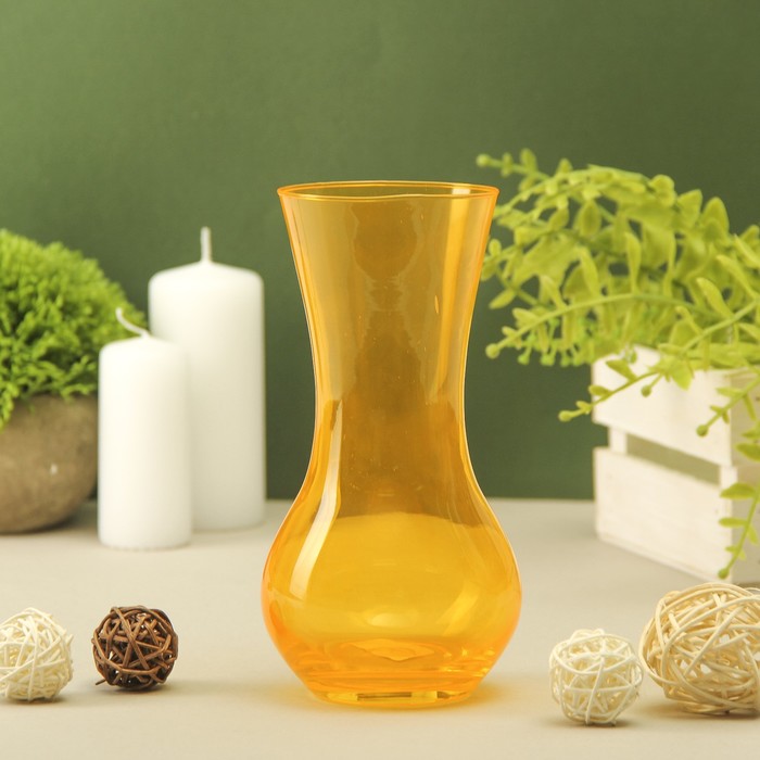 Ваза "Весна" тёмно-жёлтая, 0,67 л