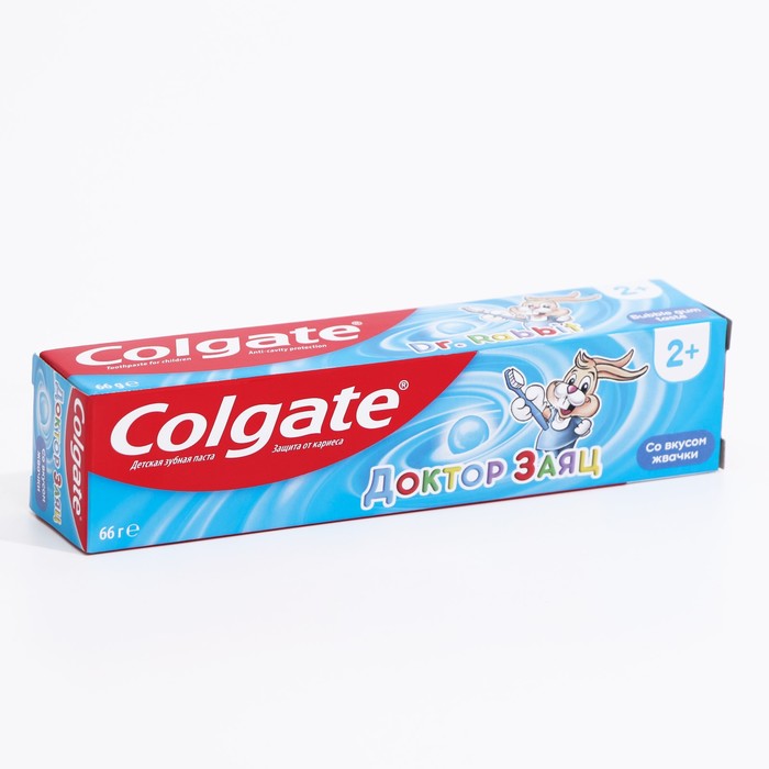 Детская зубная паста Colgate Доктор Заяц со вкусом жвачки 66 мл 119₽