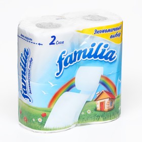 Туалетная бумага FAMILIA, 2 слоя, 4 рулона