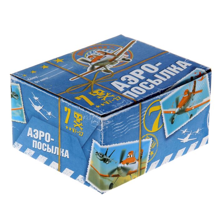 Коробка подарочная складная "Аэропосылка", Самолеты, 19 х 16 х 10 см