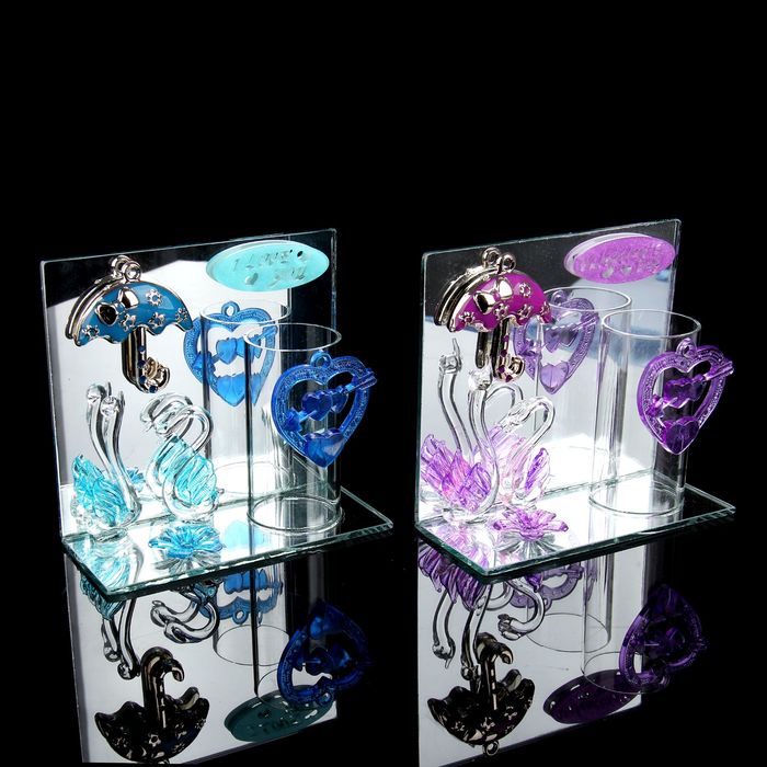 Сувенир "Лебеди под зонтиком" МИКС