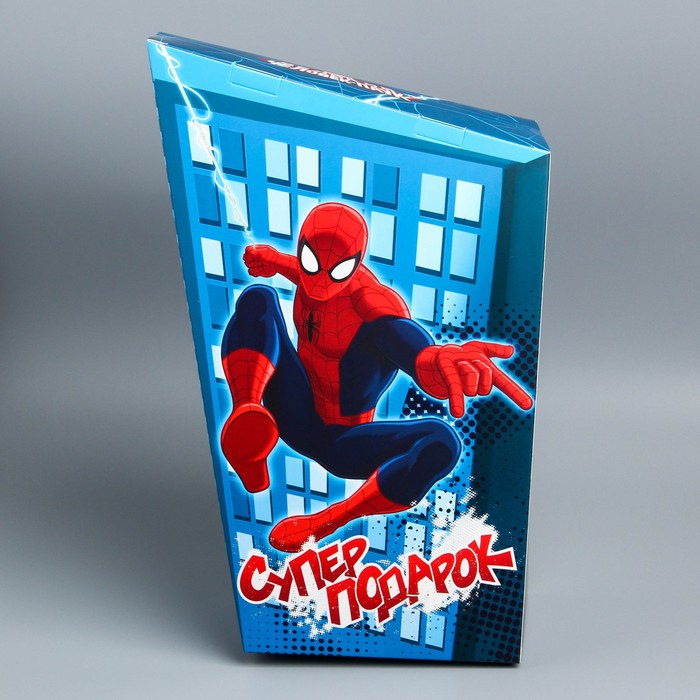 Коробка подарочная складная "Супер подарок", Человек- Паук, 20 х 9 х 32 см