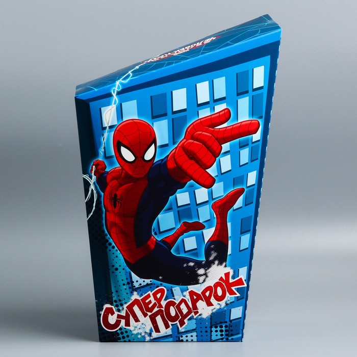Коробка подарочная складная "Супер подарок", Человек- Паук, 20 х 9 х 32 см