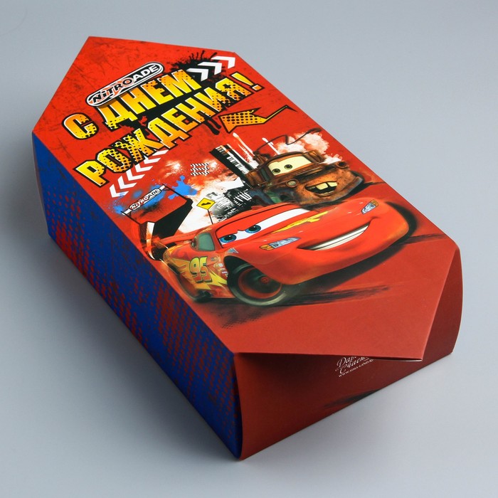 Складная коробка-конфета "С Днем рождения!", 14 х 22 см