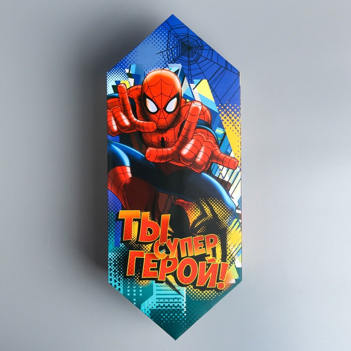 Сборная коробка-конфета "Ты супер герой", 14 х 22 см