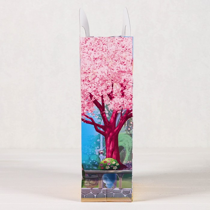 Пакет подарочный с фигурной ручкой "Милая принцесса", Принцесса: Белль