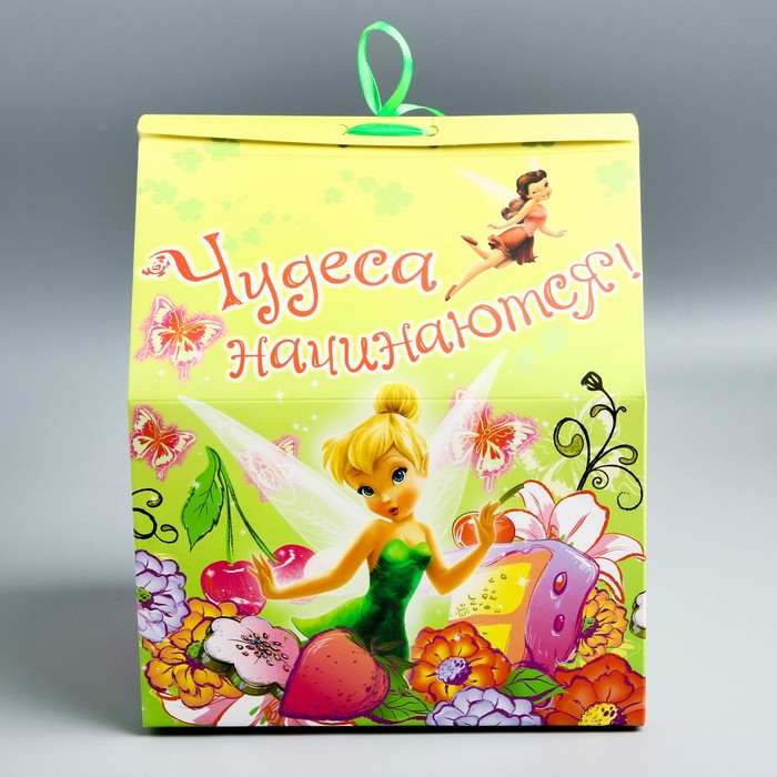 Коробка подарочная складная "Волшебные праздники", с окном, Феи