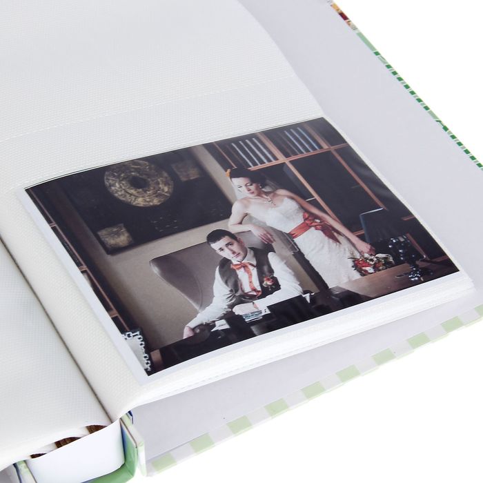 Фотоальбом на 54 фото (10х15 см - 44 фото, 15х20 см - 10 фото) "Медвежата и бантики" МИКС