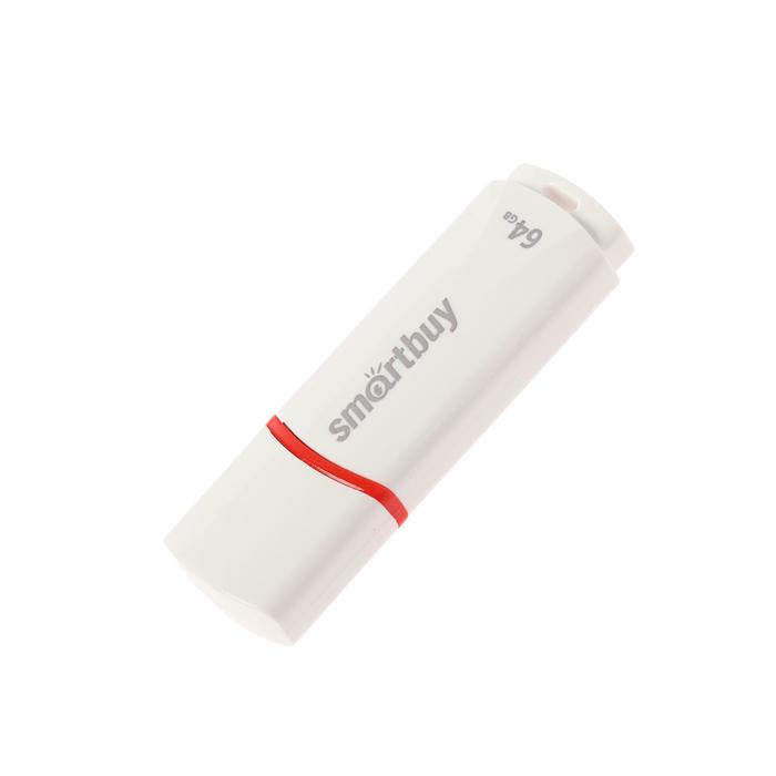 Флешка USB Smartbuy 64Gb Crown, белая