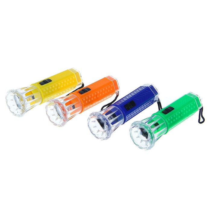 Фонарик ручной «Прозрачность», 1 диод, микс