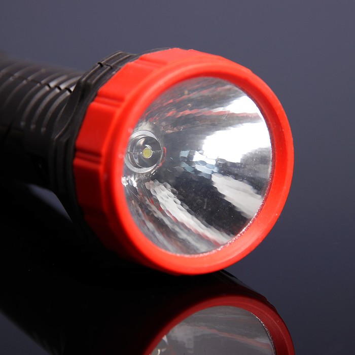 Фонарь 3+1 диод, пластик, резная ручка, на подвеске, 1АА бат., микс, 13.7х5х5 см