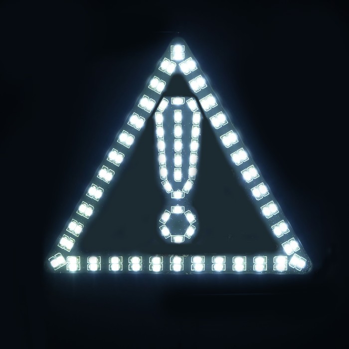 Светодиодный восклицательный знак на стекло LUAZON, 14.5 см, свет белый