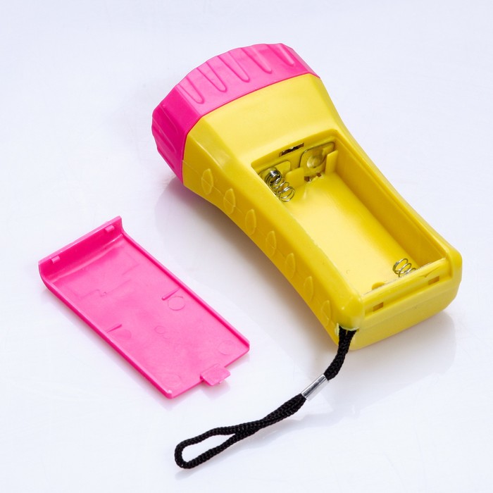 Фонарик FT-9918 Heart, 1 диод, кнопка-сердце, микс