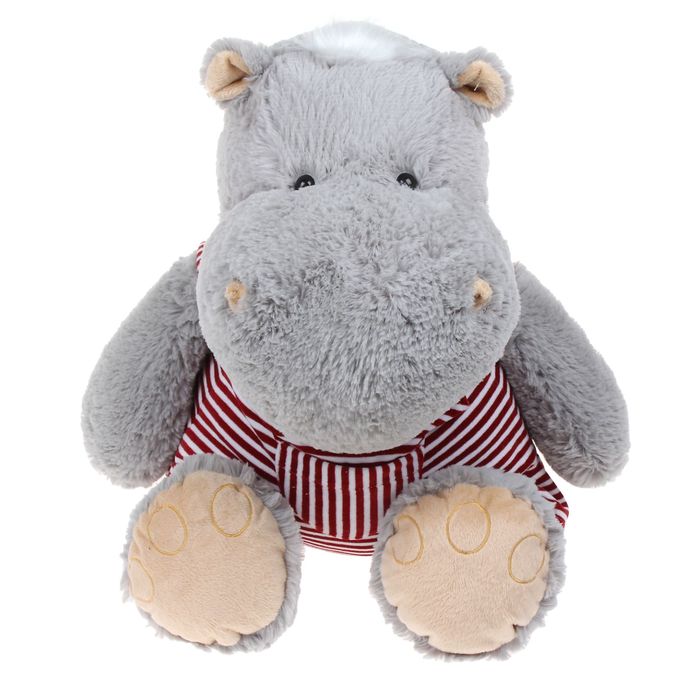 Мягкая игрушка "Бегемот в одежде", МИКС
