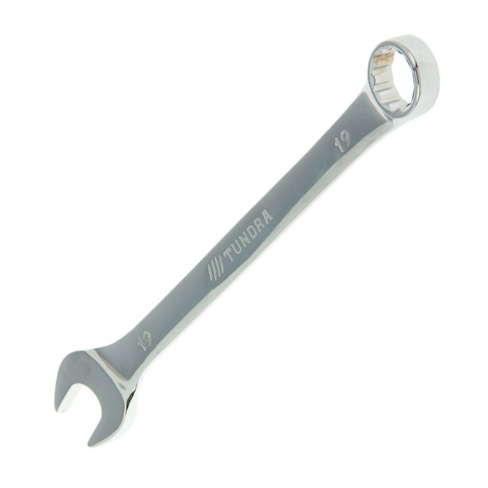 Ключ гаечный комбинированный TUNDRA comfort, CrV, полированный, 19 мм