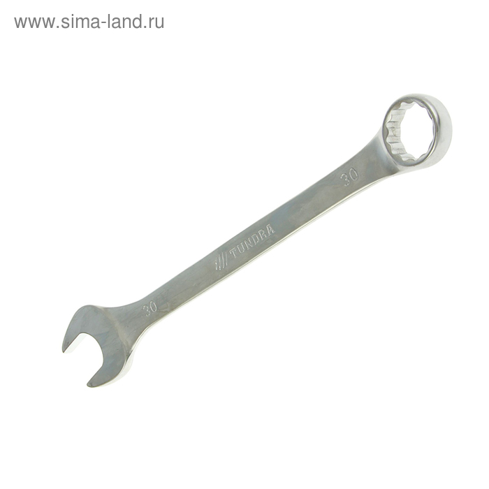 фото Ключ комбинированный tundra, crv, сатин, 30 мм