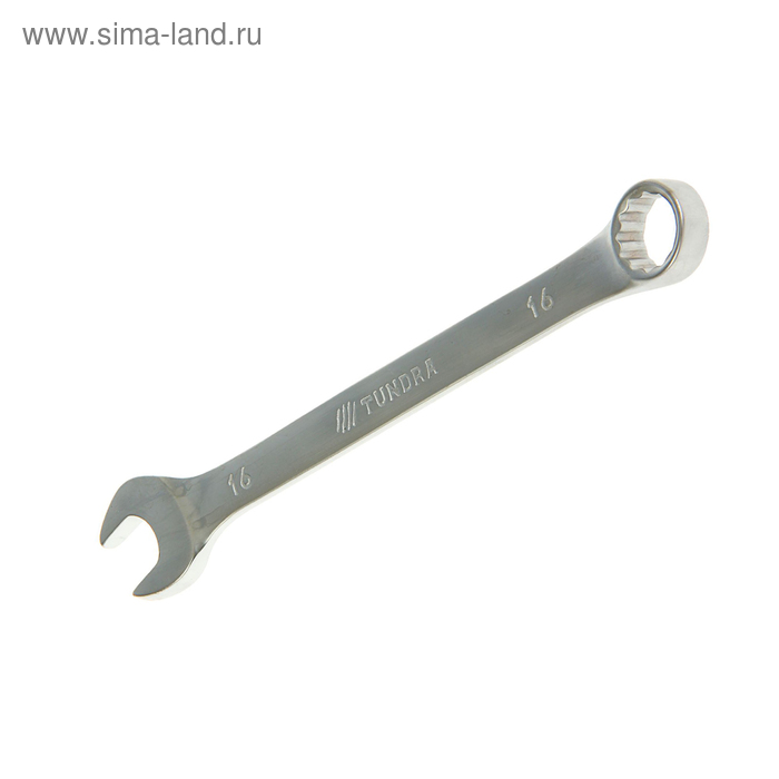 фото Ключ комбинированный tundra, crv, сатин, 16 мм