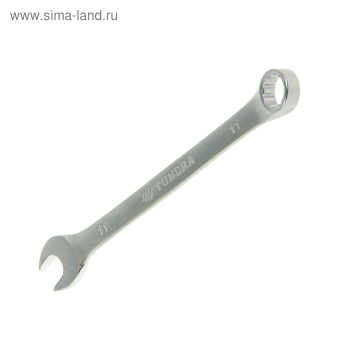 фото Ключ комбинированный tundra, crv, сатин, 11 мм