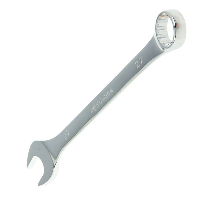 Ключ гаечный комбинированный TUNDRA comfort, CrV, полированный, 27 мм