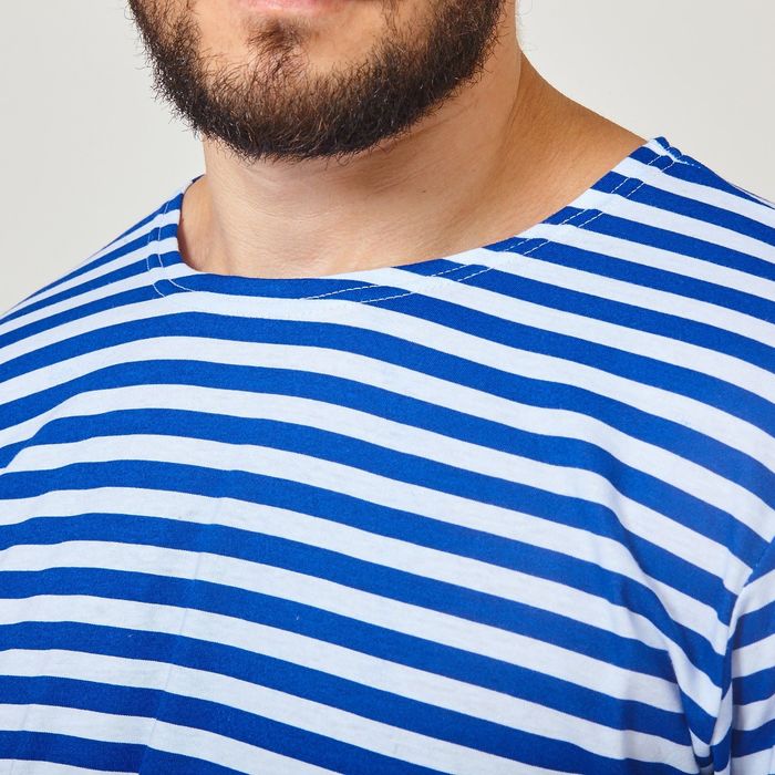 Тельняшка мужская, цвет синий, размер 56