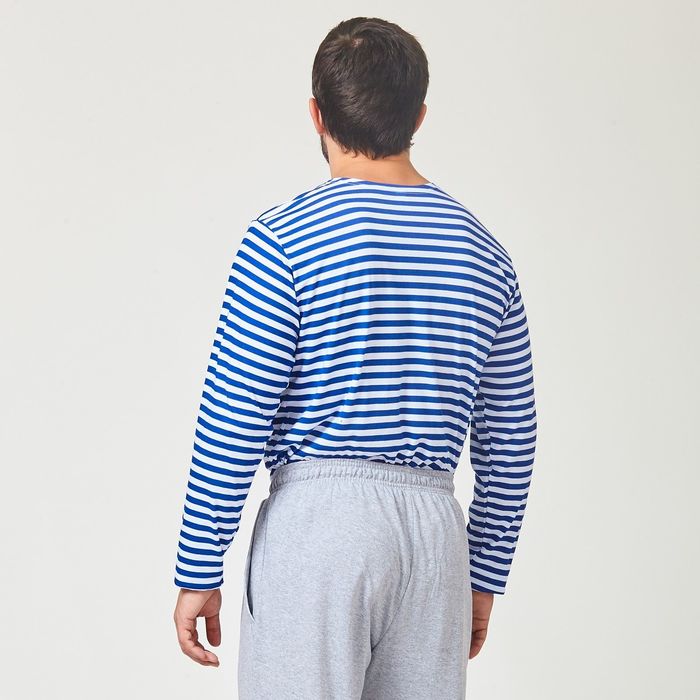 Тельняшка мужская, цвет синий, размер 56