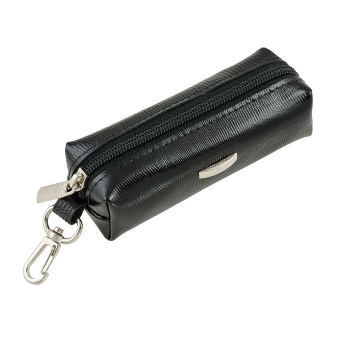 Ключница на молнии, кольцо, цвет чёрный