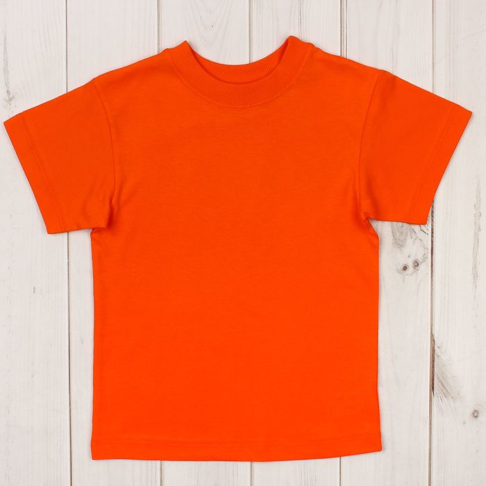 Футболка детская, рост 92 см, цвет оранжевый Н004