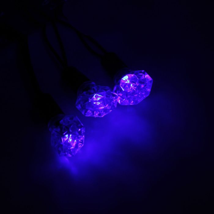 Гирлянда "Метраж" улич. с насад. "Грани" 5 м, Н.Т. LED-40-220V, фиксинг, СИНИЙ