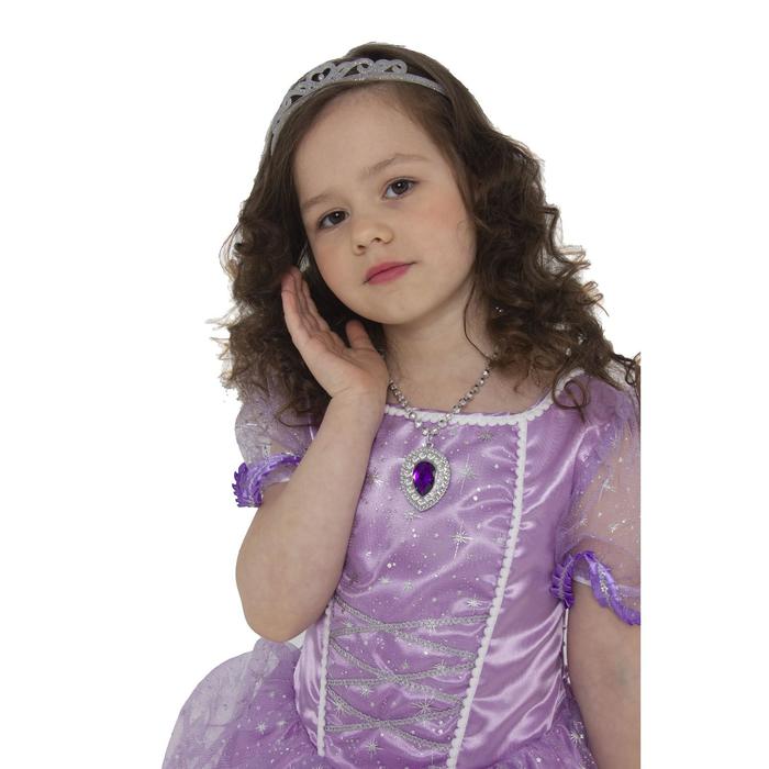 Карнавальный костюм "София Прекрасная", текстиль, р-р 32, рост 122 см