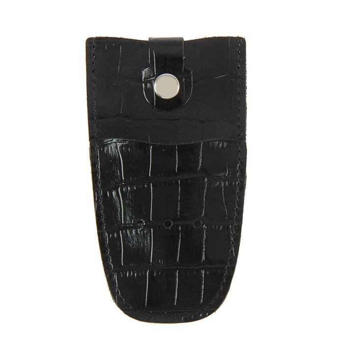 Ключница на кнопке, кольцо,цвет чёрный