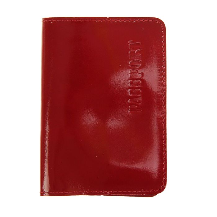 Обложка для паспорта, цвет красный