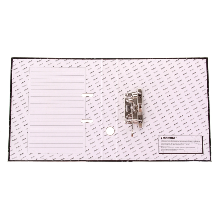 Папка-регистратор А4, 50мм TIRALANA "Морская Глубина" эконом, маренго, Черный с уголками