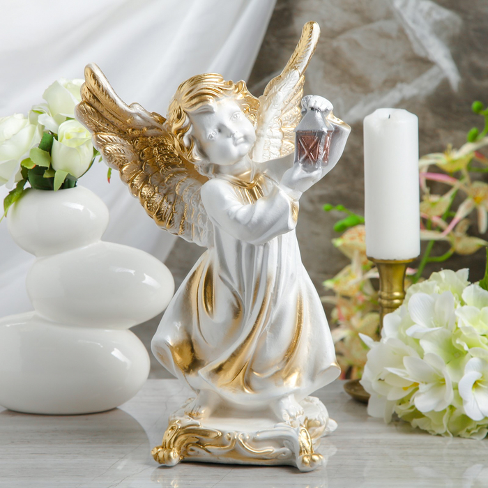 Статуэтка "Ангел с фонарём" большая