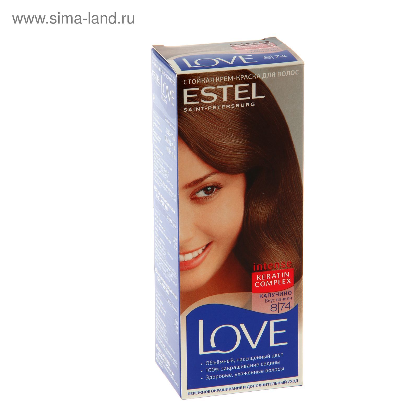 Краска для волос Estel Love intense 7.7