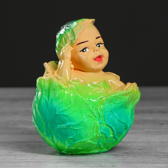 Копилка "Малыш в капусте" малая