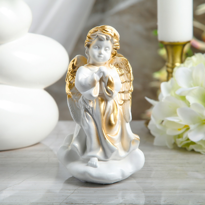 Статуэтка "Молящийся ангел на облаке" малая