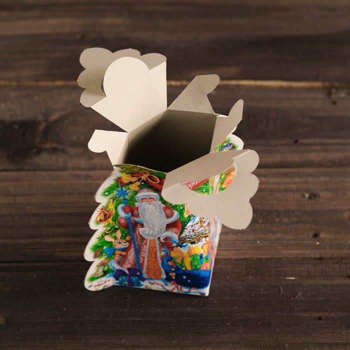 Подарочная коробка "Ёлка. Праздник" мини, сборная, 15 х 11 х 14 см