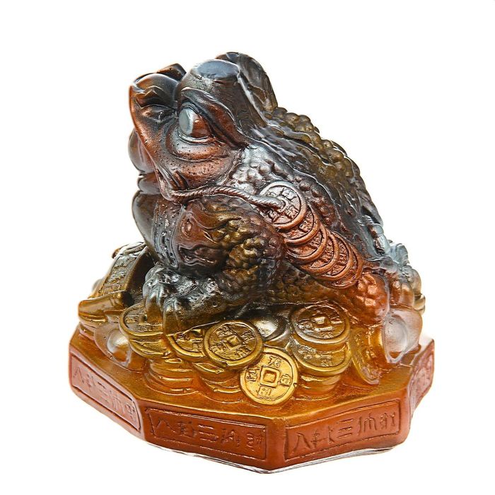 Копилка "Денежная жаба" средняя, подставка