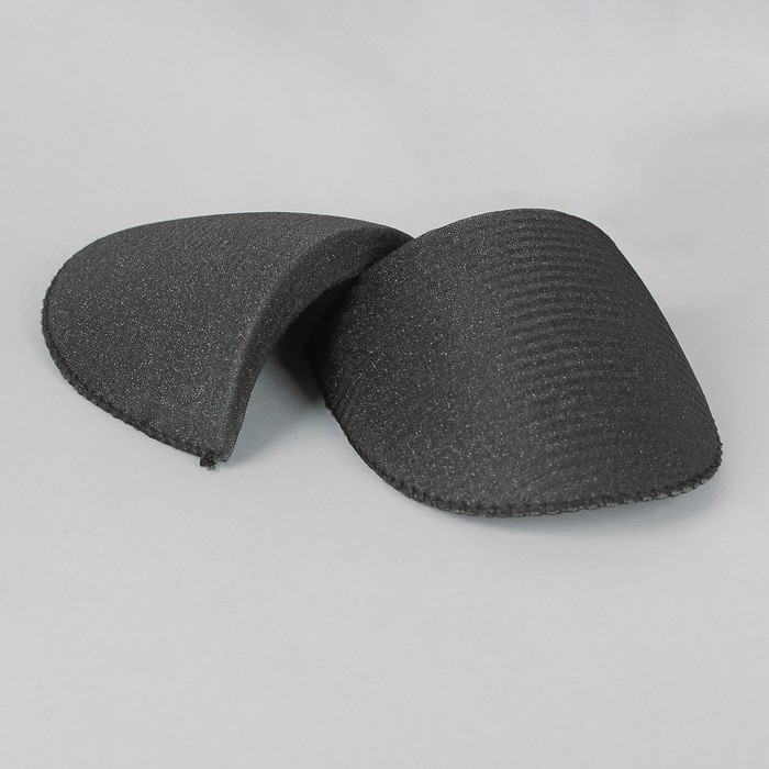 Подплечники втачные, обшитые, 10 пар, цвет чёрный, В(ОВ)-16