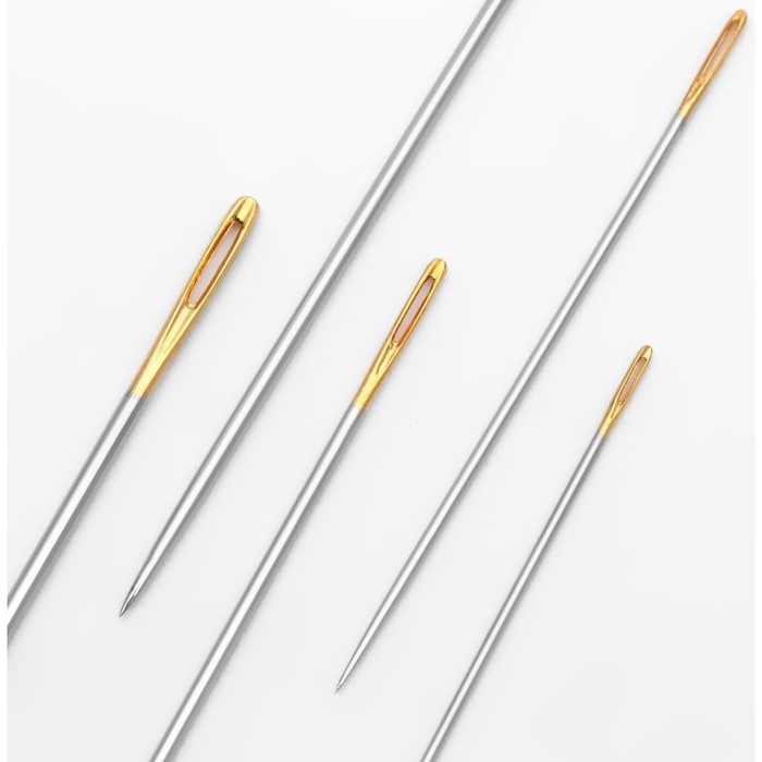 Иглы швейные ручные №3-9, для вышивания, N-312, 16шт