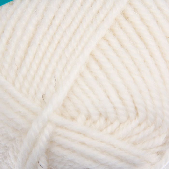 Пряжа ArinaWool (АринаЧШ) 95% шерсть, 5% акрил 123м/100гр (964 ультрабелый)