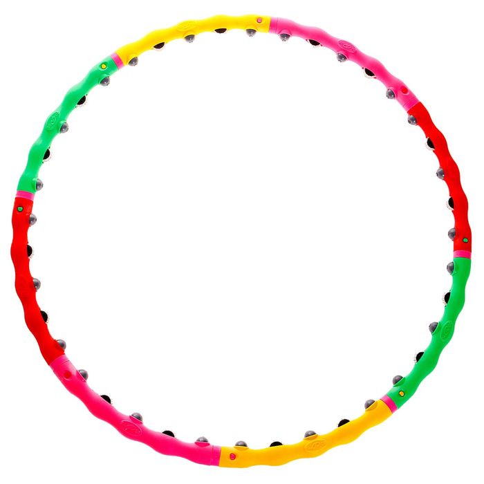 обруч с роликами и шипами d=98 см разборный в пакете