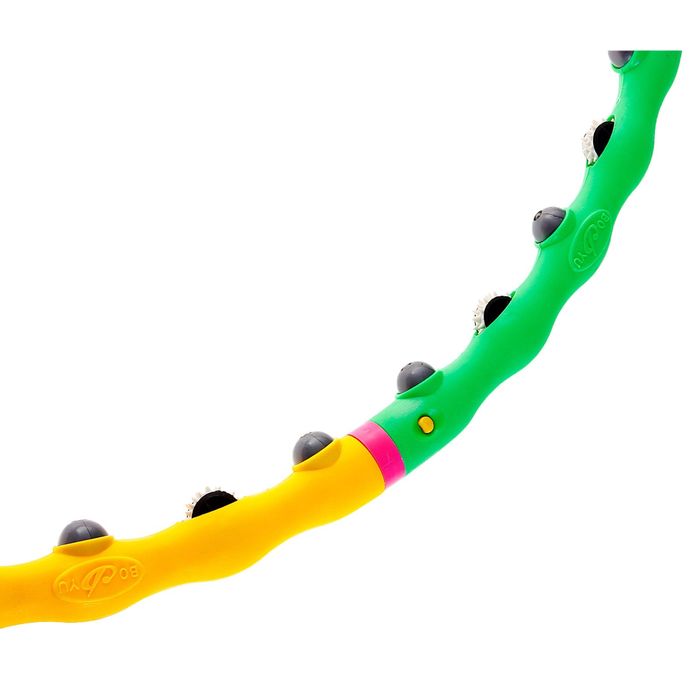 обруч с роликами и шипами d=98 см разборный в пакете