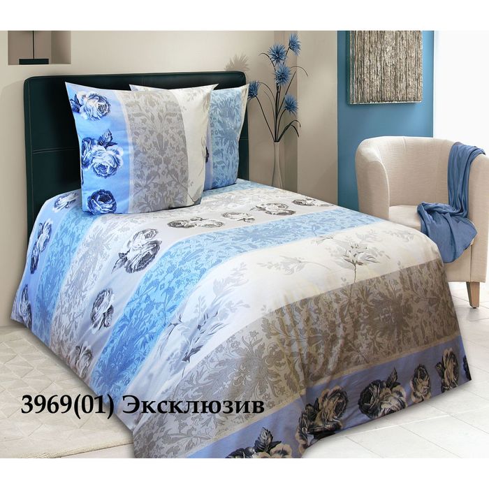 Постельное бельё Блакит "Эксклюзив" 2 сп., размер 215х175 см, 240х220 см, 50х70 см - 2 шт.