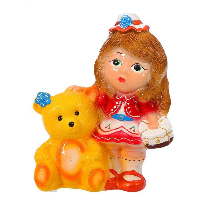 Копилка "Девочка с медведем"