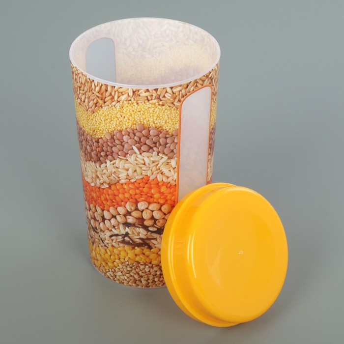 Емкость для сыпучих продуктов с декором 1,7 л Deluxe