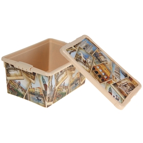 

Контейнер для хранения с крышкой «Путешествие», 33×24×16 см